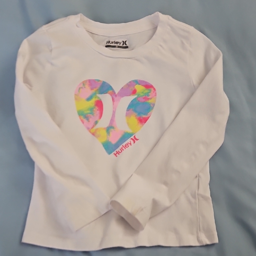 Hurley Tie-Dye Vest, Long Sleeve Shirt with Pink Leggings Set - Picture 6 of 15